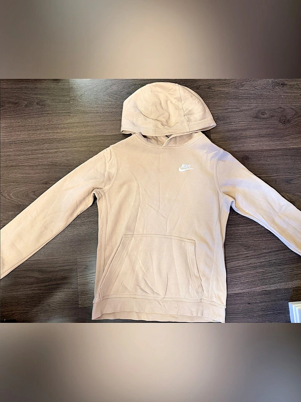Nike Sportswear Club Fleece Pullover Hoodie Pink Girls Large